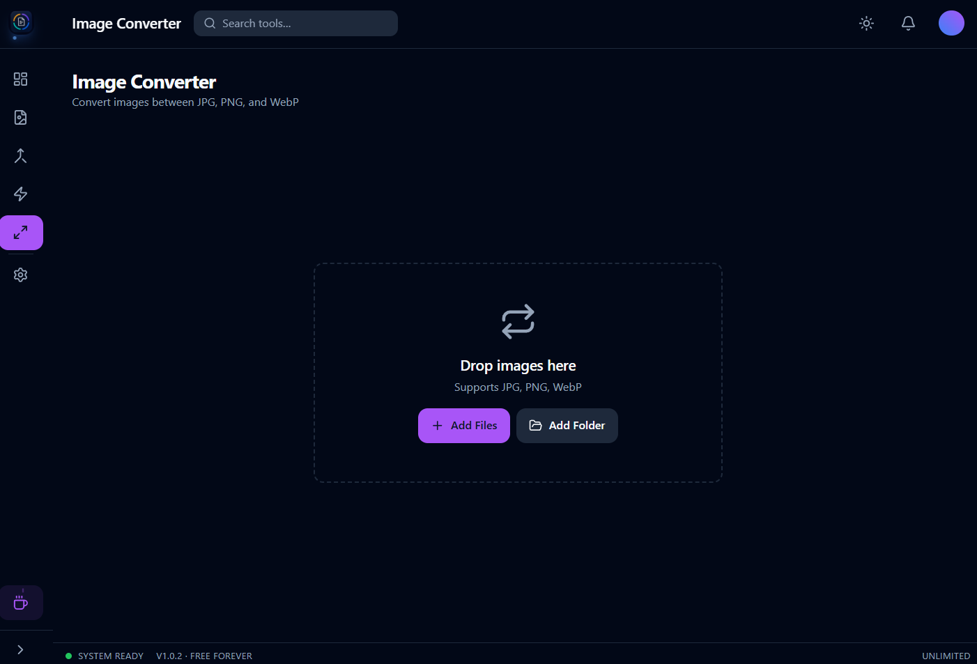 Orenvo PDF image converter view